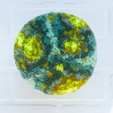 Puff Sculpture in Vintage Teak Frame | Neon Islands