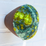 Puff Sculpture in Vintage Teak Frame | Neon Islands