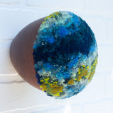 Puff Sculpture in Vintage Teak Frame | Island