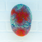 Puff "Loaff" in Vintage Teak Frame | Sunset