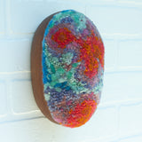 Puff "Loaff" in Vintage Teak Frame | Sunset