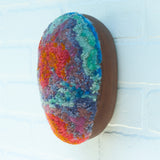 Puff "Loaff" in Vintage Teak Frame | Sunset