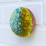 Midi Puff in Olive Wood Frame | Fireflies