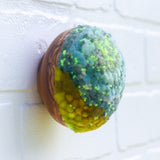 Midi Puff in Olive Wood Frame | Fireflies