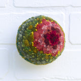 Midi Puff in Olive Wood Frame | Watermelon