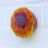 Midi Puff in Olive Wood Frame | Tropical Rainbow