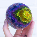 Midi Puff in Olive Wood Frame | Lily Pad