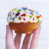 Midi Puff in Olive Wood Frame | Confetti