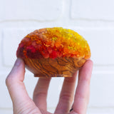 Mid Puff in Olive Wood Frame | Flame