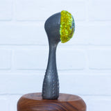 Polka Dot Scoop Puff | Seafoam + Chartreuse