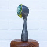 Polka Dot Scoop Puff | Seafoam + Chartreuse