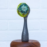 Polka Dot Scoop Puff | Seafoam + Chartreuse