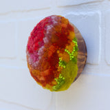 Midi Puff in Olive Wood Frame | Warm + Bright