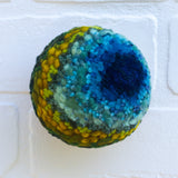 Midi Puff in Olive Wood Frame | Earth