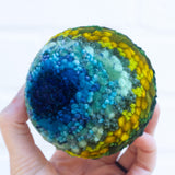 Midi Puff in Olive Wood Frame | Earth