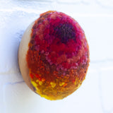 Midi Puff in Olive Wood Frame | Fire