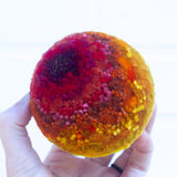 Midi Puff in Olive Wood Frame | Fire