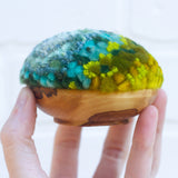 Midi Puff in Olive Wood Frame | Spring