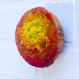 Midi Puff in Olive Wood Frame | Flame