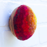 Midi Puff in Olive Wood Frame | Flame