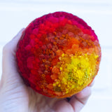 Midi Puff in Olive Wood Frame | Flame