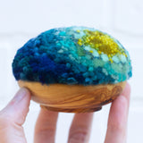 Midi Puff in Olive Wood Frame | Island