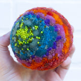 Midi Puff in Olive Wood Frame | Jewel Tones