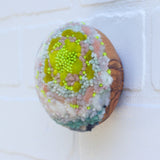 Midi Puff in Olive Wood Frame | Chartreuse in a New Way