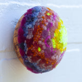 Midi Puff in Olive Wood Frame | Firelight