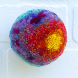 Midi Puff in Olive Wood Frame | Sunset in the Tropics