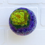 Midi Puff in Olive Wood Frame | Lily Pad