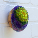 Midi Puff in Olive Wood Frame | Lily Pad