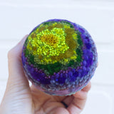 Midi Puff in Olive Wood Frame | Lily Pad