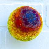 Midi Puff in Olive Wood Frame | Rainbow