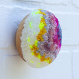 Midi Puff in Olive Wood Frame | Inside Out Firelight