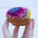 Midi Puff in Olive Wood Frame | Inside Out Firelight