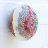 Midi Puff in Olive Wood Frame | Tutti-Frutti