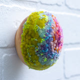 Midi Puff in Olive Wood Frame | Hibiscus