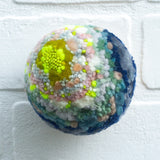 Midi Puff in Olive Wood Frame | Neon Pop