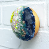 Midi Puff in Olive Wood Frame | Neon Pop