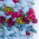 Blue + Fuchsia Woven Wall Hanging