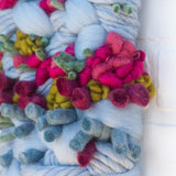 Blue + Fuchsia Woven Wall Hanging