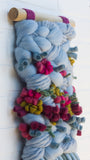 Blue + Fuchsia Woven Wall Hanging