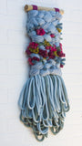 Blue + Fuchsia Woven Wall Hanging