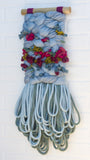 Blue + Fuchsia Woven Wall Hanging