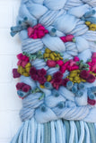 Blue + Fuchsia Woven Wall Hanging