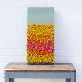 Puff Sculpture in Vintage Safe Deposit Box, XL | Warm Ombre