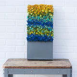 Puff Sculpture in Vintage Safe Deposit Box, XL | Cool Ombre