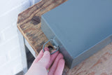 Puff Sculpture in Vintage Safe Deposit Box | Warm Ombre, Vertical