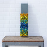 Puff Sculpture in Vintage Safe Deposit Box | Cool Ombre